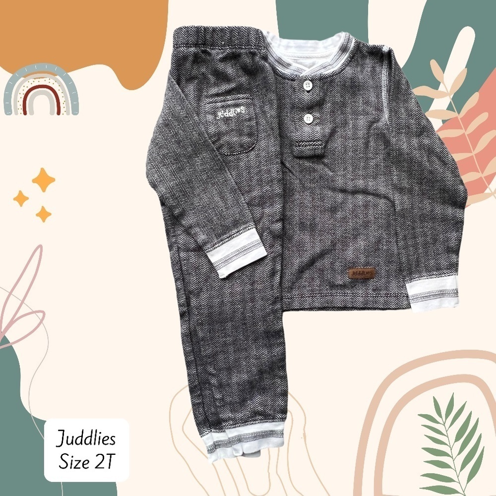 Juddlies 2T Herringbone Jogger Set